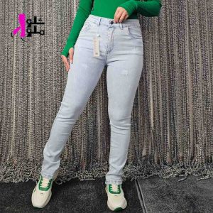 شلوار جین مدل راسته فاق بلند زنانه
