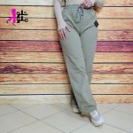 شلوار کتان کاغذی زنانه