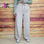 شلوار کتان کاغذی زنانه