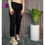 خرید شلوار مام فیت مشکی زنانه