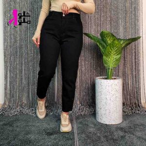 خرید شلوار مام فیت مشکی زنانه