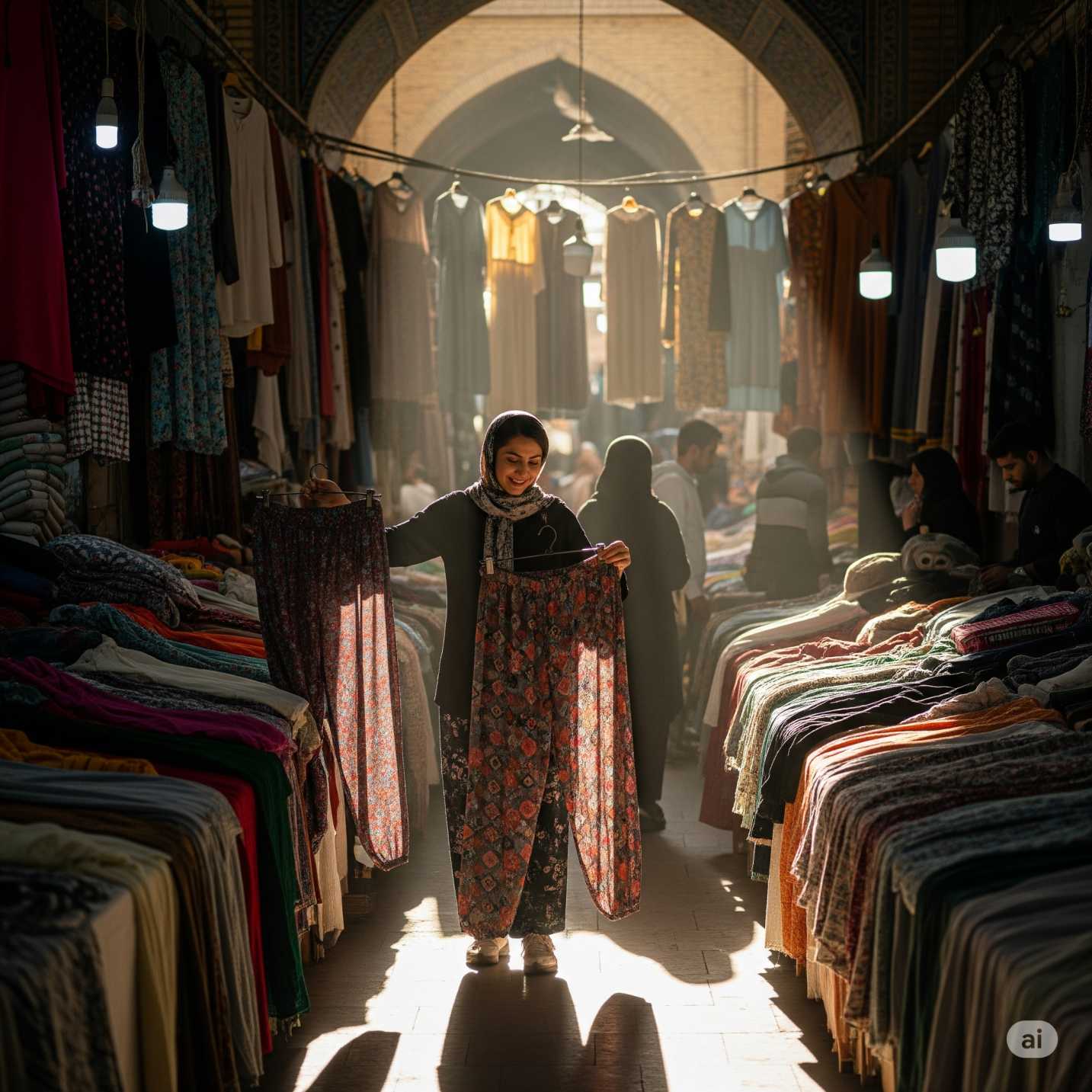 خرید شلوار زنانه پارچهای در مشهد