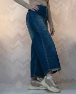 شلوار جین واید لگ سنگشور سورمه ای