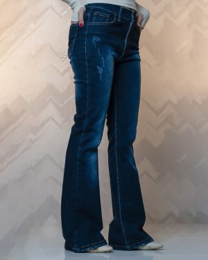 شلوار جین بوتکات سورمه ای سنگشور