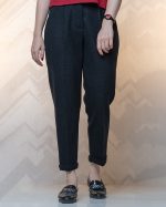 شلوار مام فیت فوتر مشکی