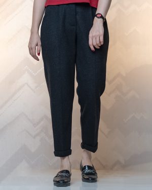 شلوار مام فیت فوتر مشکی