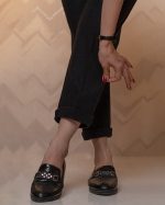 شلوار مام فیت فوتر مشکی