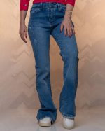 شلوار جین بوتکات رنگ آبی متوسط