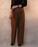 شلوار نیم بگ فوتر قهوه ای - پاییز و زمستان