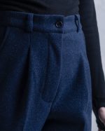 شلوار زنانه مام فیت فوتر سورمه ای