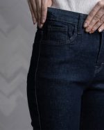 شلوار زنانه جین بوتکات رنگ سورمه ای سیر