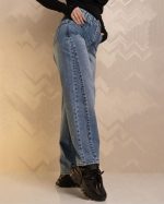 شلوار جین بالنی زنانه آبی روشن