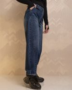 شلوار جین بالنی زنانه آبی تیره