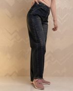 شلوار جین بالنی زنانه آبی تیره تینت