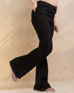 شلوار جین مشکی بوتکات زنانه