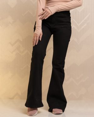 شلوار جین مشکی بوتکات زنانه